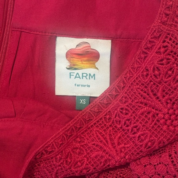 FARM Rio Red Lace Maxi Skirt - Picture 4 of 4